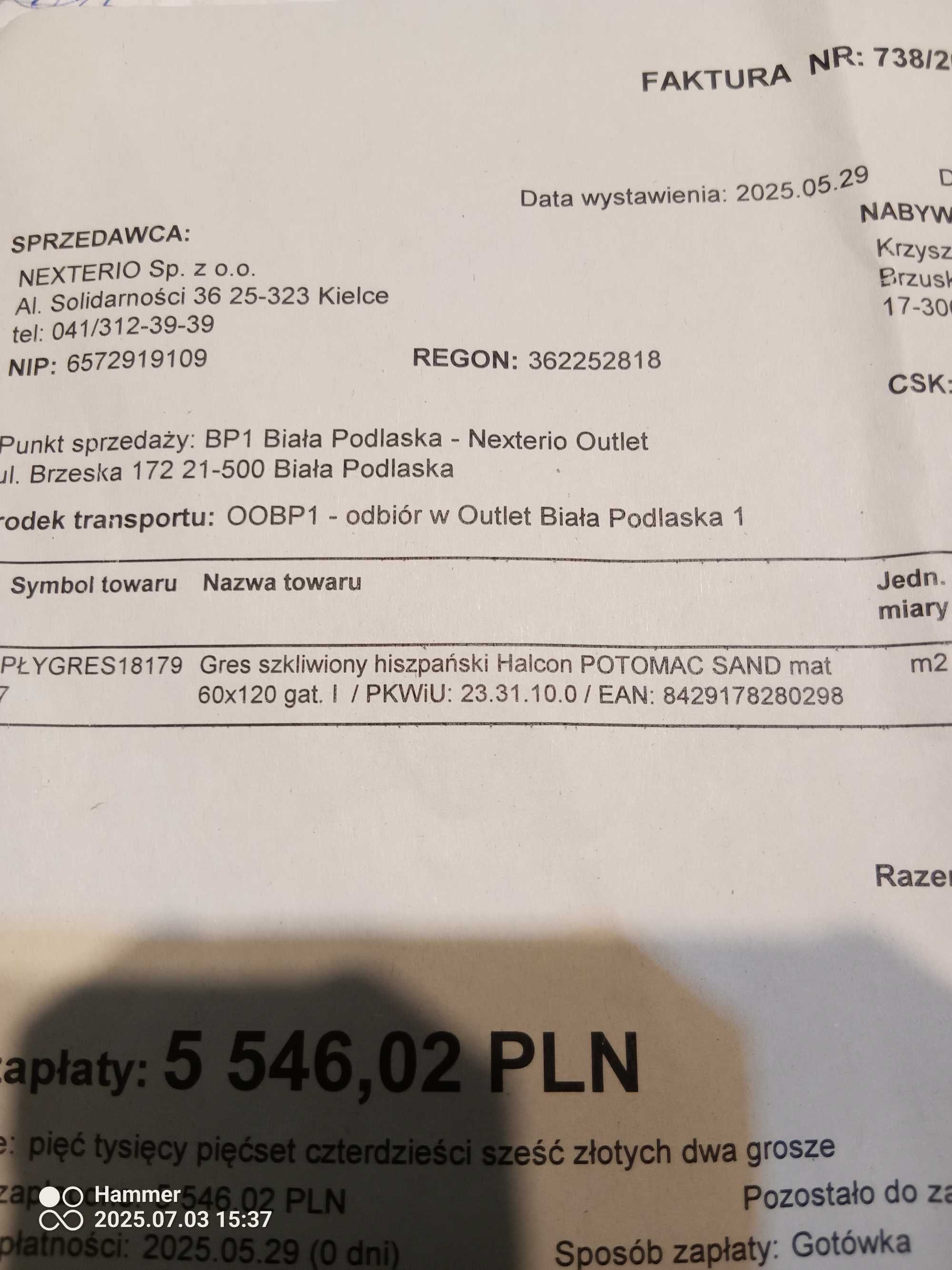 Glazura 60X120 Gres Hiszpański