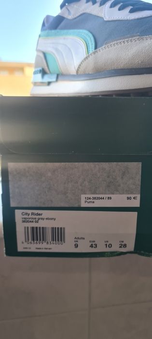 Ténis usados uma vez, Puma City Rider 43.