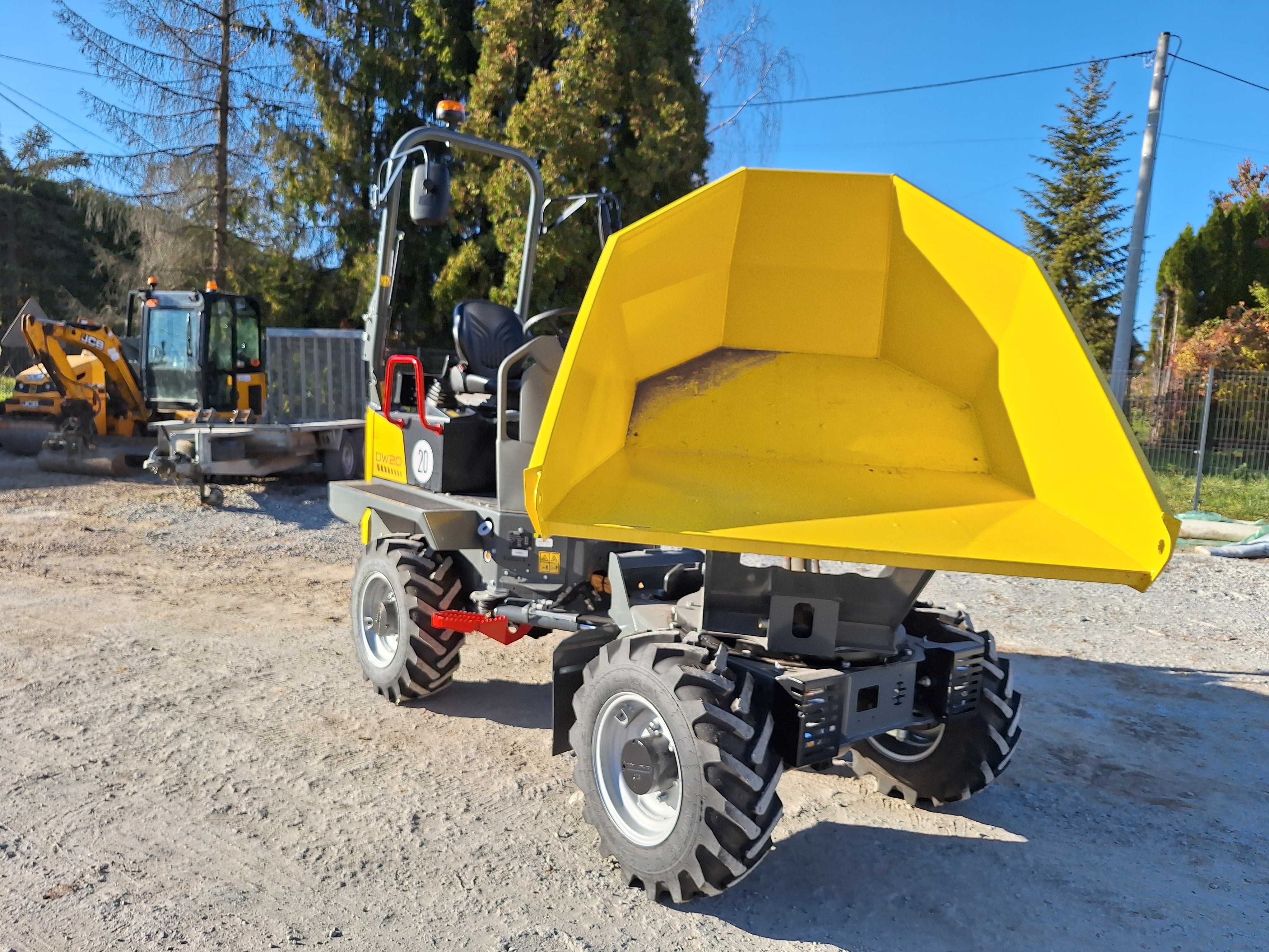 Wynajem wozidła roboty ziemne transport usługi wozidło JCB 6T Kraków