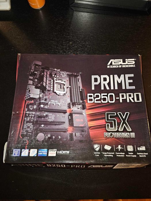 Motherboard ASUS PRIME B250-PRO + Intel Core i5-7500 3.4 GHZ