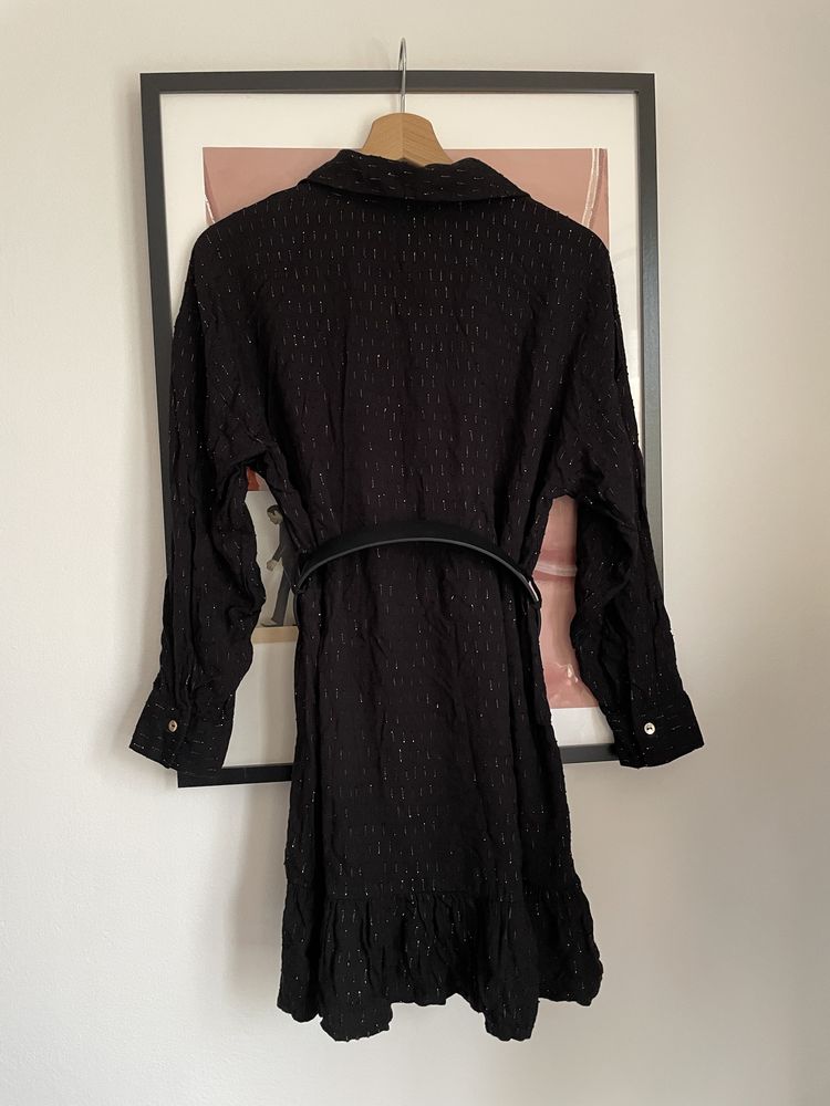 Sukienka mini Zara oversize rozkloszowana