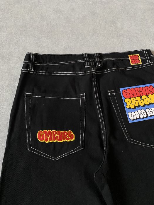 Джинси Empyre Loose Fit Embroidered Black Denim Polar 93