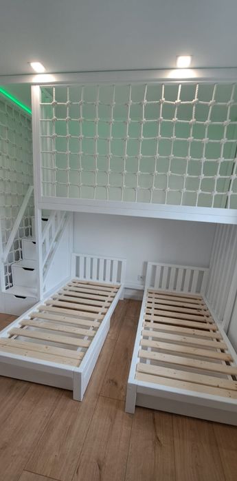 Antresola łóżko drewniane piętrowe +2 łóżka