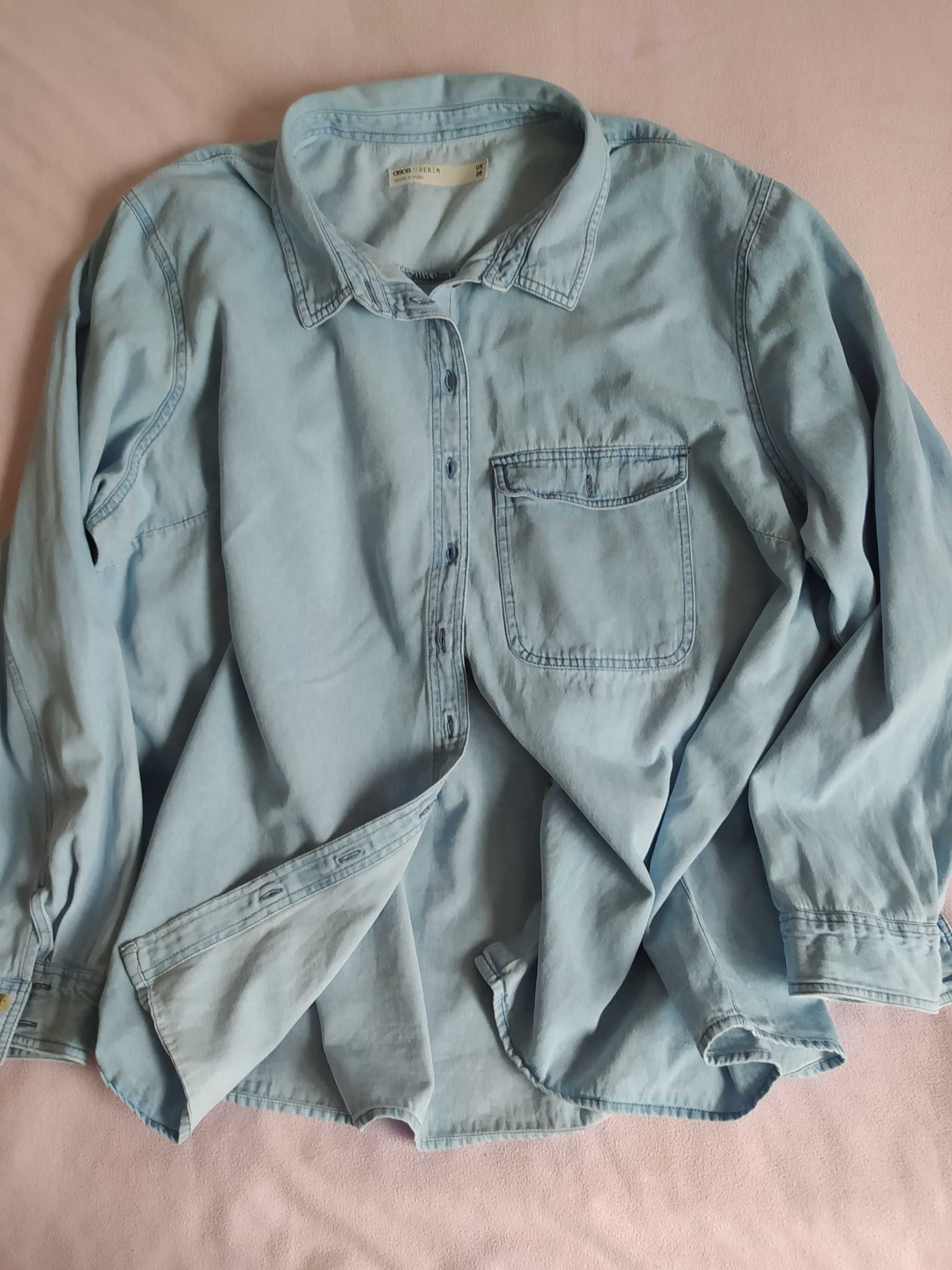 Koszula jeansowa Asos Denim 5XL bluza bluzka