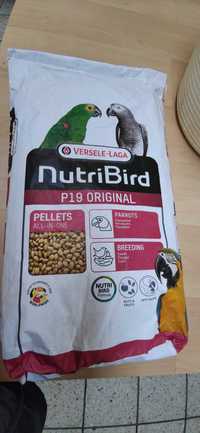 Granulado nutribird P19 de criação para papagaios 10kg para papagaio,