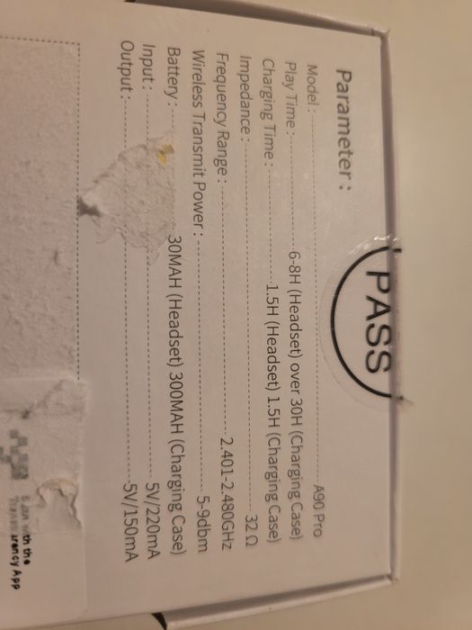 Słuchawki douszne  A90 pro