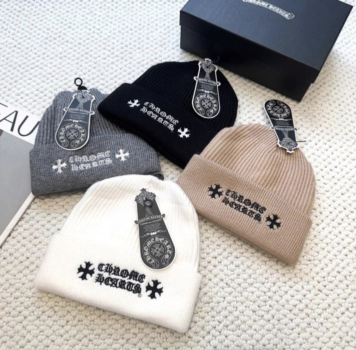 Шапка Chrome hearts сіра