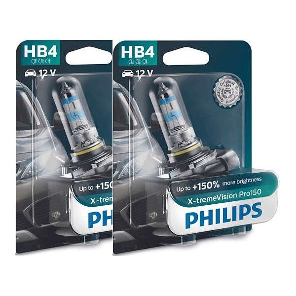 NOVAS Lâmpadas Philips X-treme Vision PRO150 H1/H4/H7/H11/HB3/HB4/HIR2