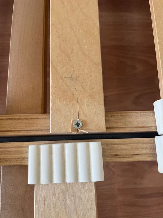 Cama Ikea Noresund 140x200 cm ,dois quadros de ripas 70x200 cm