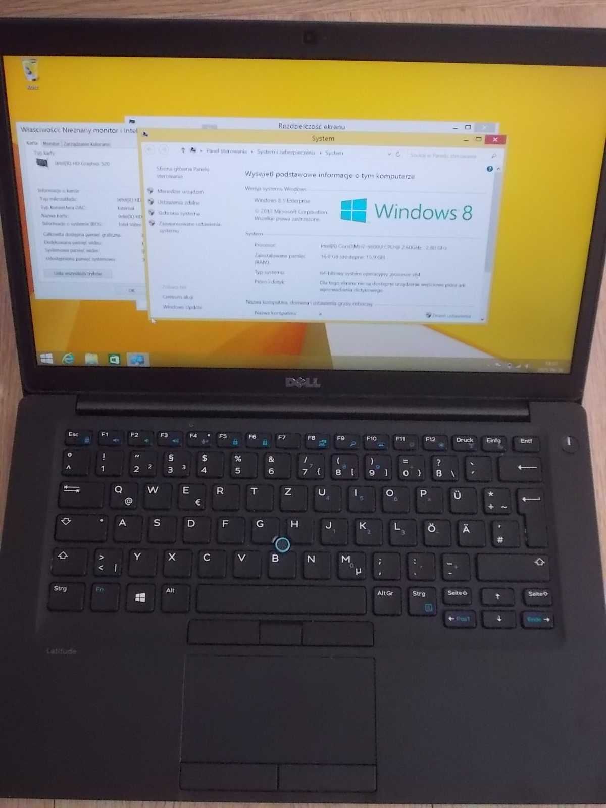 Dell Latitude 7480 Core i7-6600U 16GB DDR4 256GB NVMe