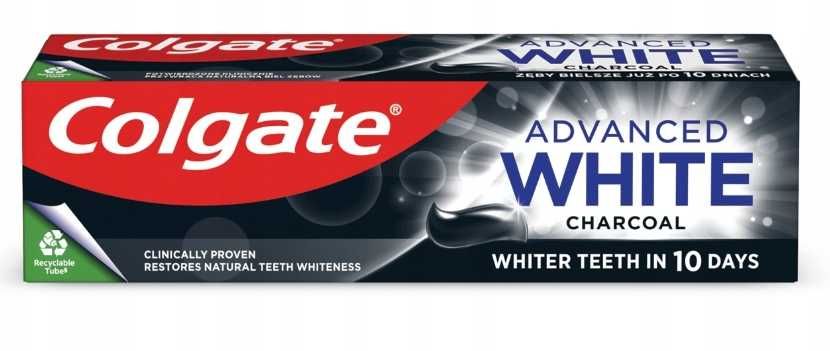 Colgate Advanced White 75ml pasta do zębów z węglem aktywnym
