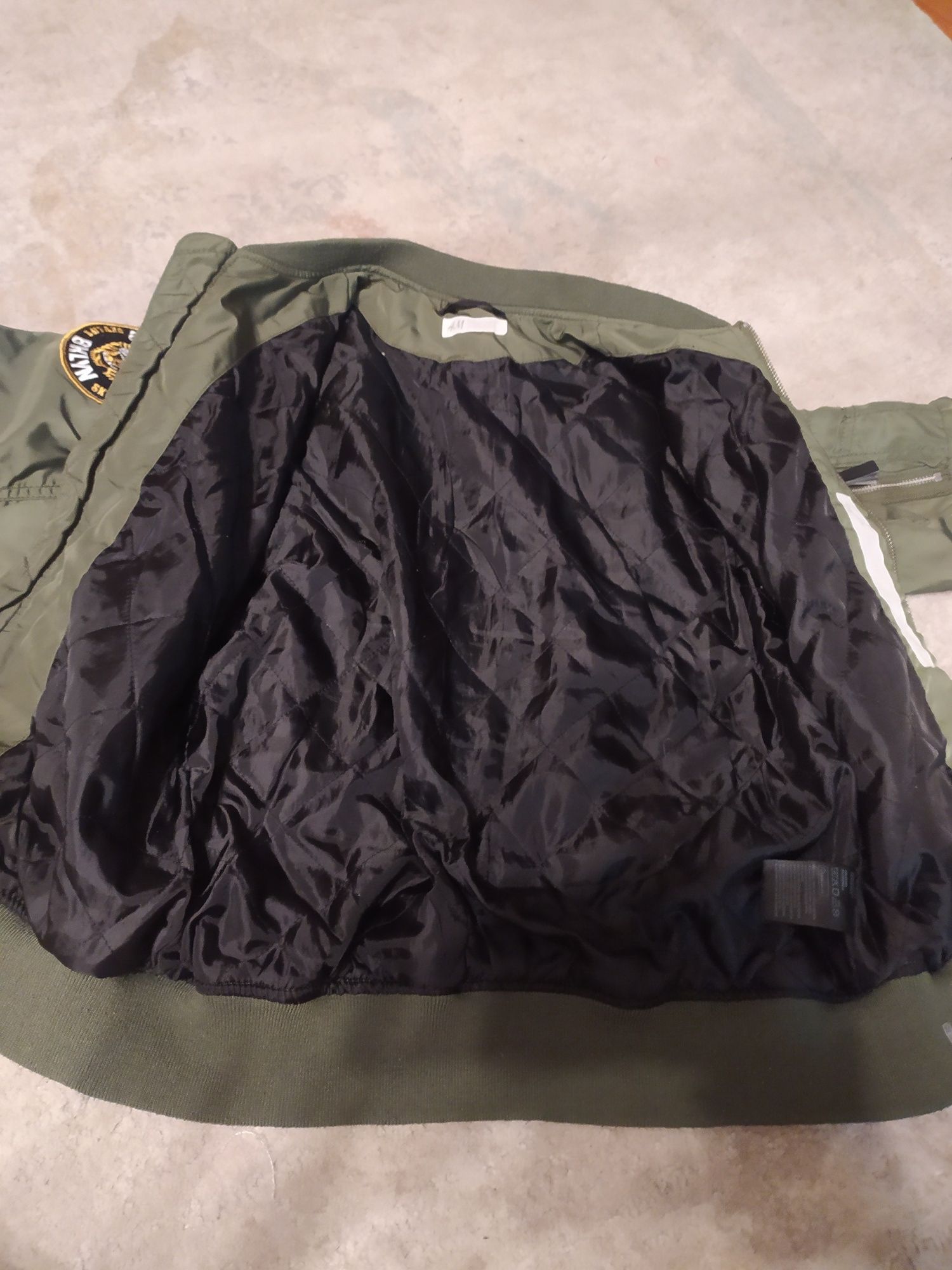 Kurtka chłopięca pilotka khaki H&M 146/152