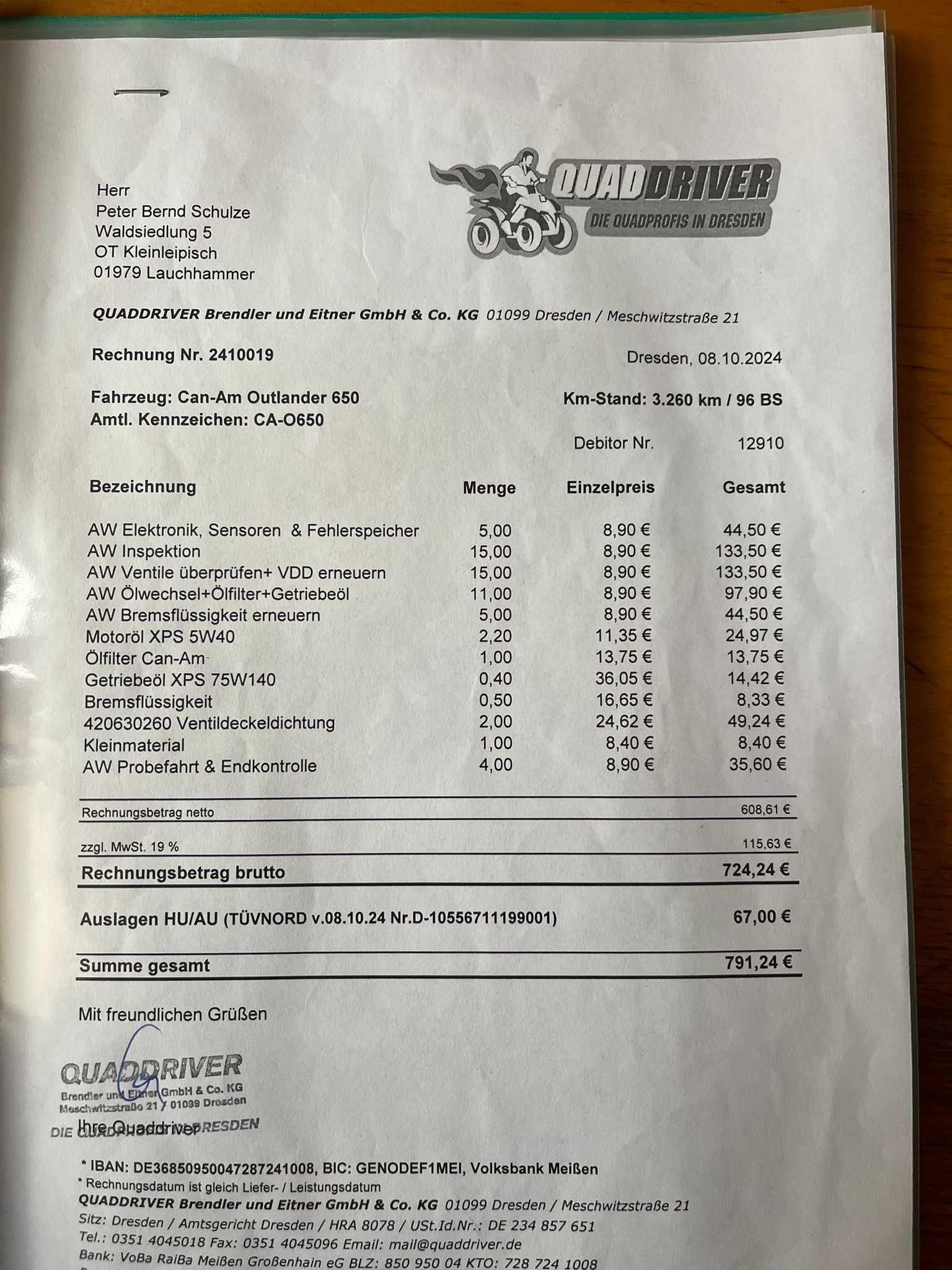 can am Outlander 650