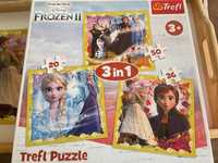 Puzzle trefl Frozen II, smerfy, strażak sam, myszka miki, Psi Patrol