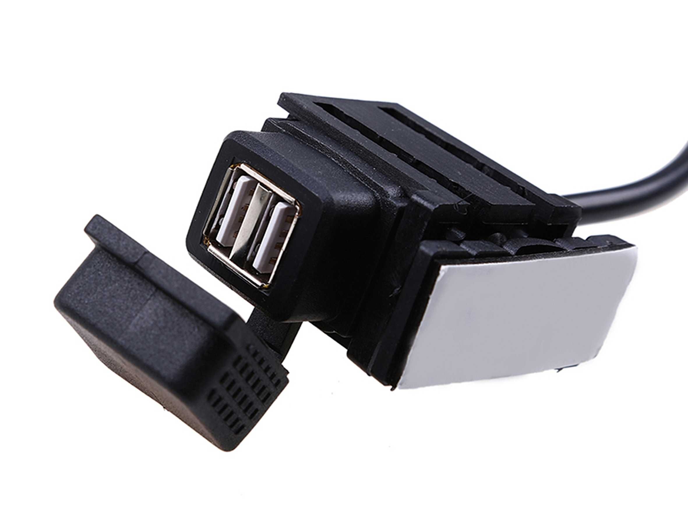 Carregador USB Telemóveis, GPS, MP4 para motos, 2 portas USB