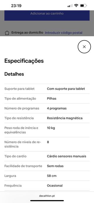Bicicleta Estática VIRTUFIT HTR 1.0