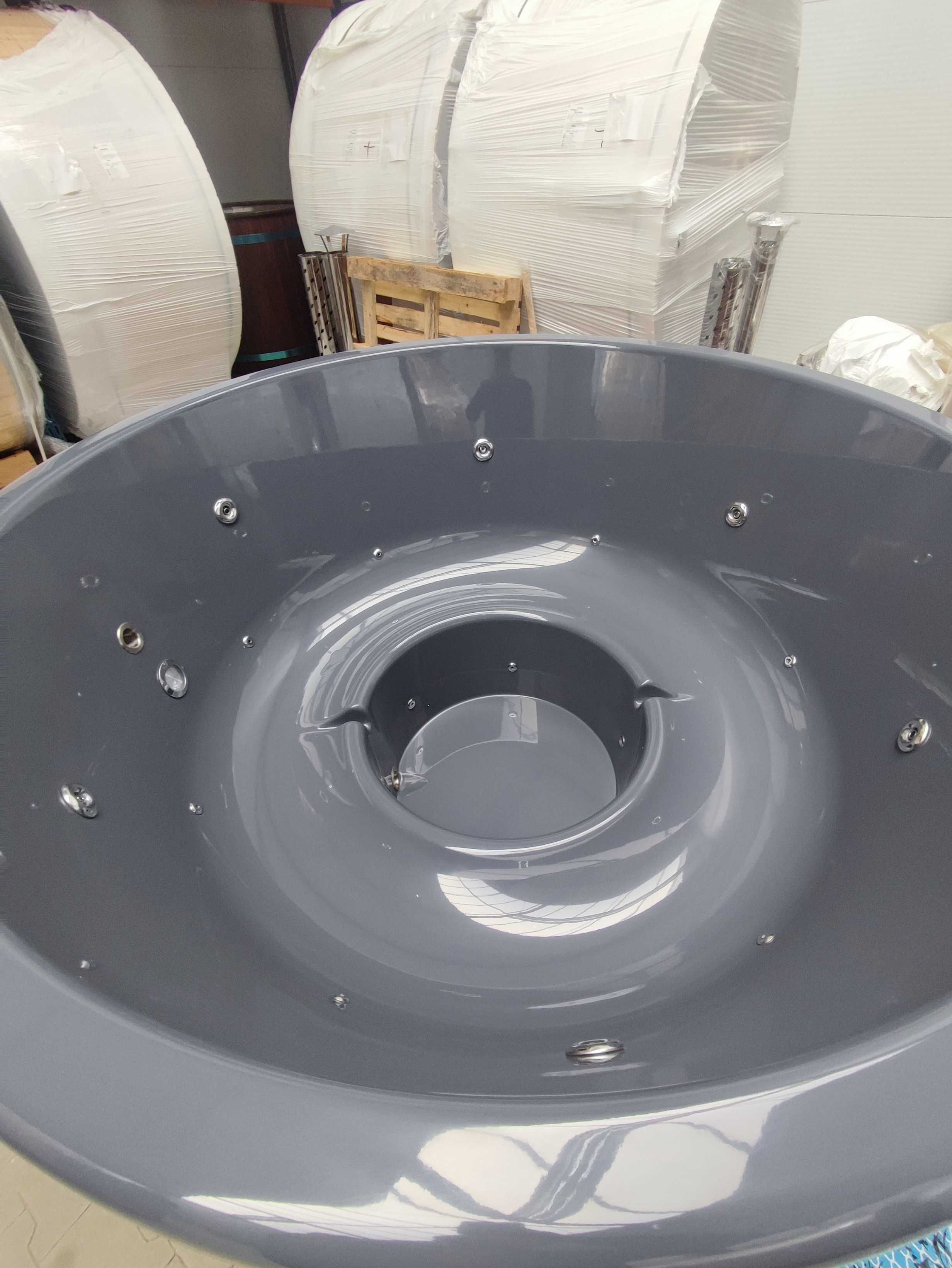 Balia Ogrodowa Domowe SPA Jacuzzi Hot Tub Gorąca Beczka Pokrywa Termo