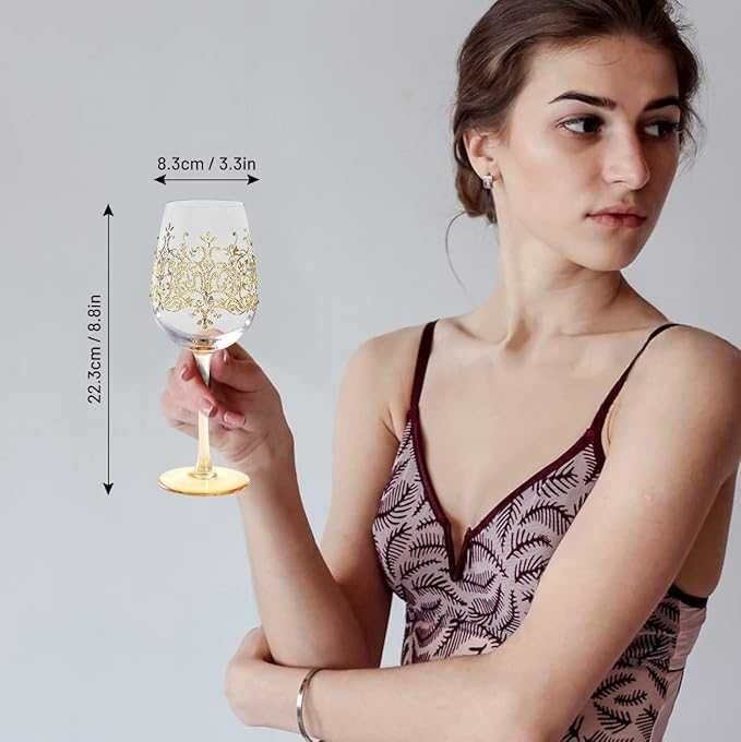 Nymphfable RęCznie Malowany Kieliszek Do Wina