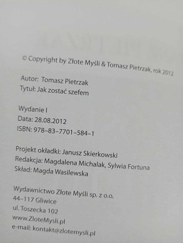 Jak zostać szefem - Tomasz Pietrzak