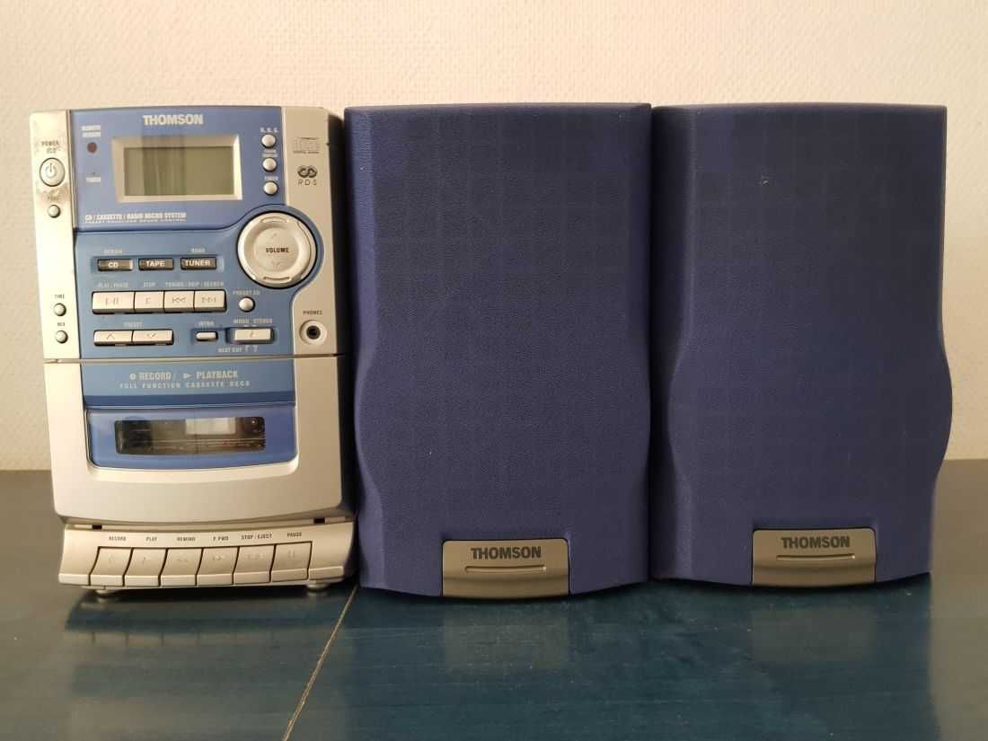 Vintage Retro Hi-Fi odtwarzacz odbiornik kaseciak rafio mini wieża