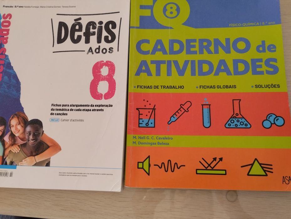 Livros de ficha 8 ano só resta o de matemática