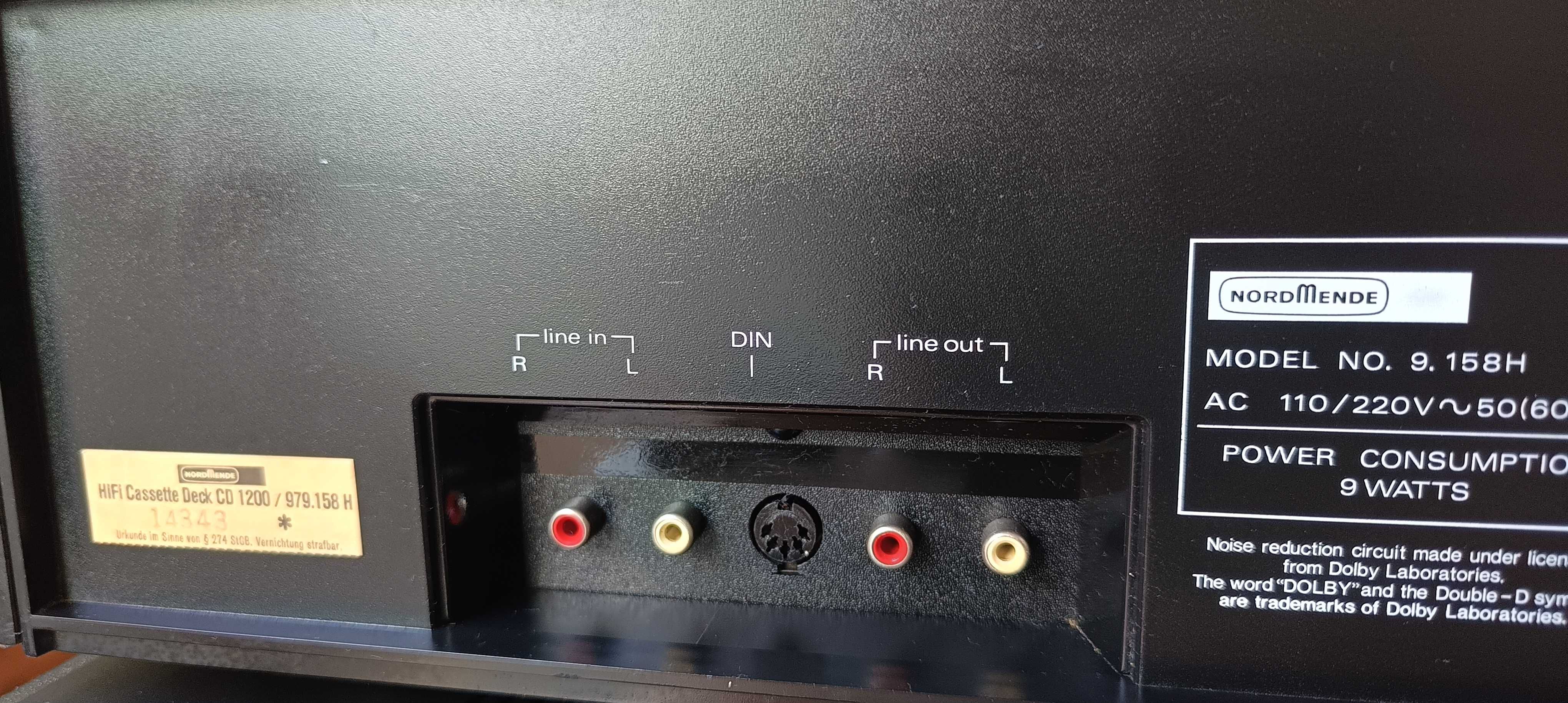 Wieża zestaw amplituner Nordmende RE 1200 magnetofon CD 1200