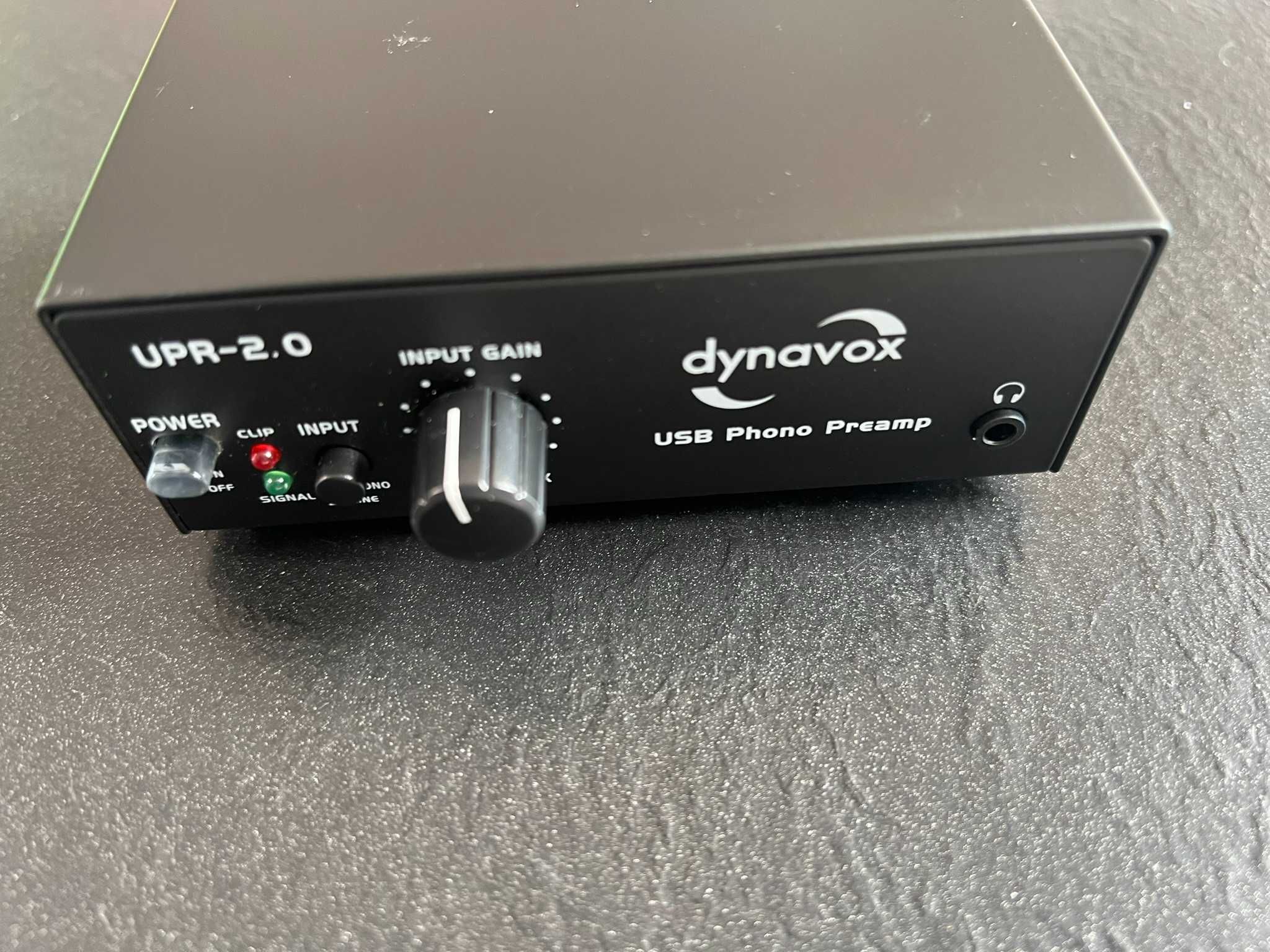 Dynavox Przedwzmacniacz gramofonowy z USB/UPR-2.0 czarny
