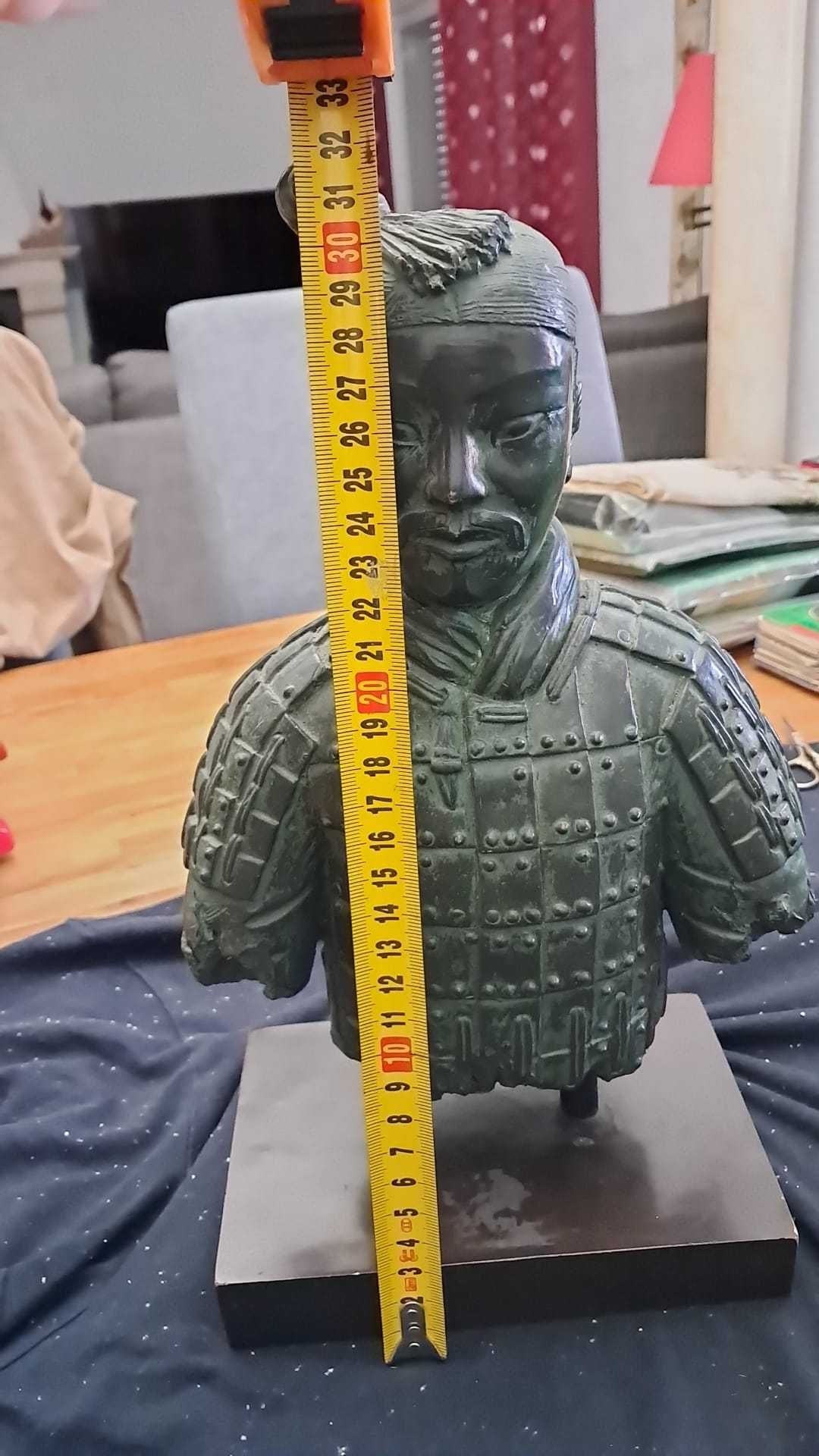 Escultura Guerreiro de Terracota - Estilo Chinês Antigo