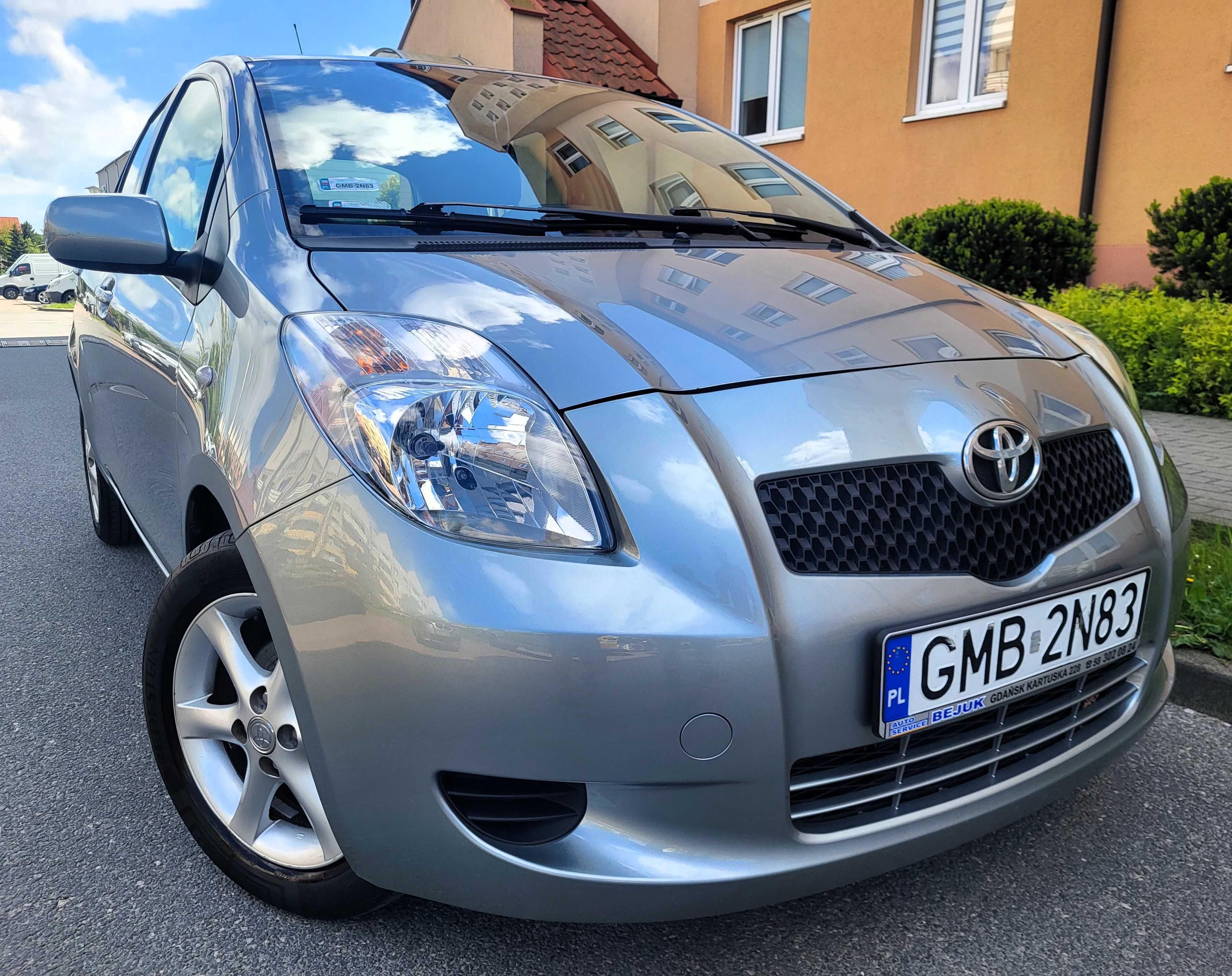 Toyota Yaris Luna 1,3 Benzynka 87Km  Bogata Wersja Wyposażenia 2008Rok