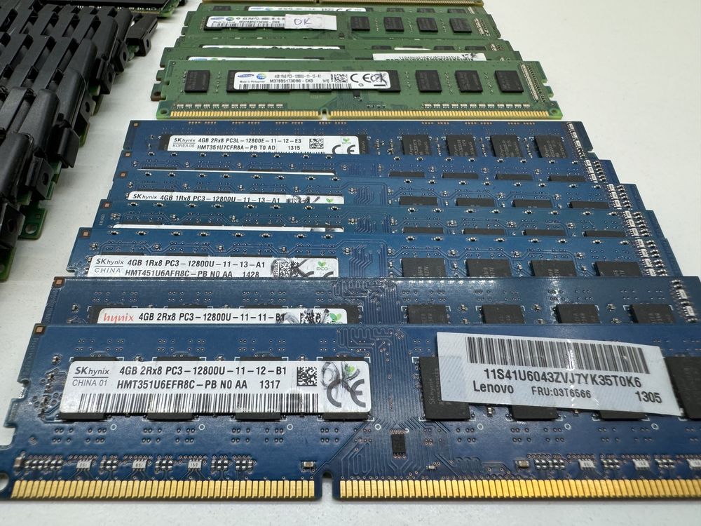 Ddr 3  4Gb  1333/1600Mhz  Corsair, Kinston, Samsung, hynix