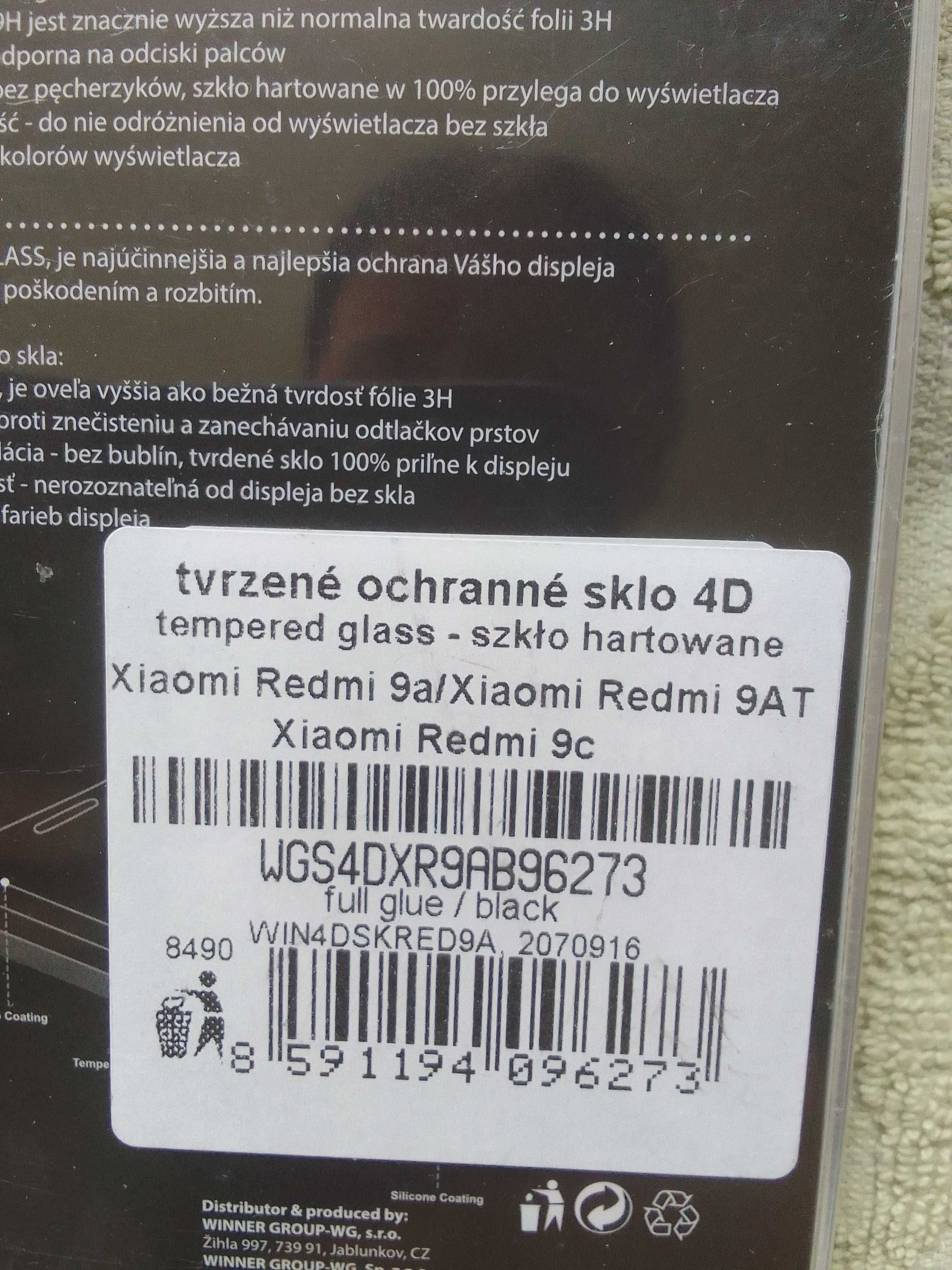 WG Szkło hartowane 4D Xiaomi redmi 9A/9AT/9C