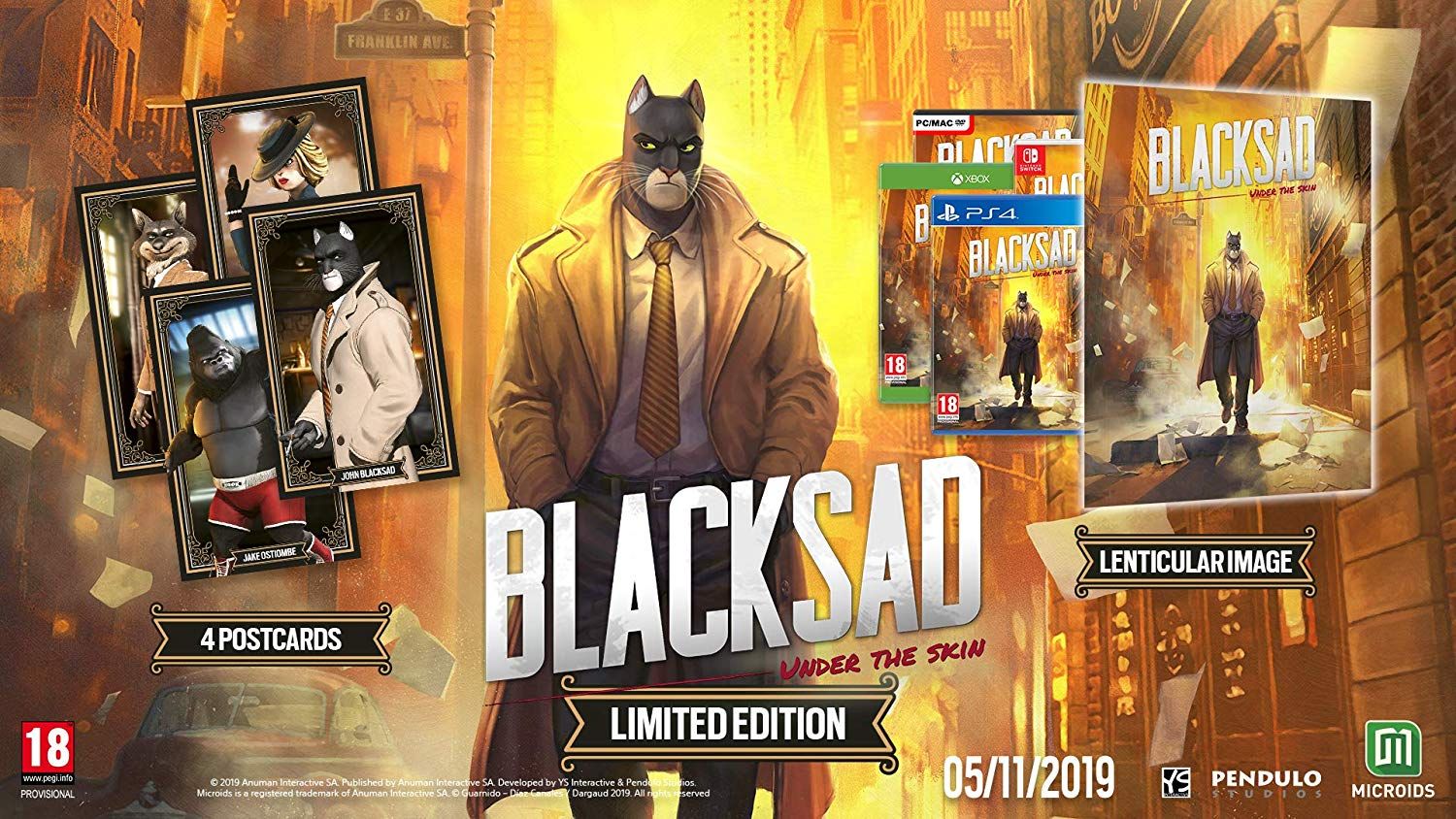 Blacksad: Under the Skin LIMITED nintendo switch