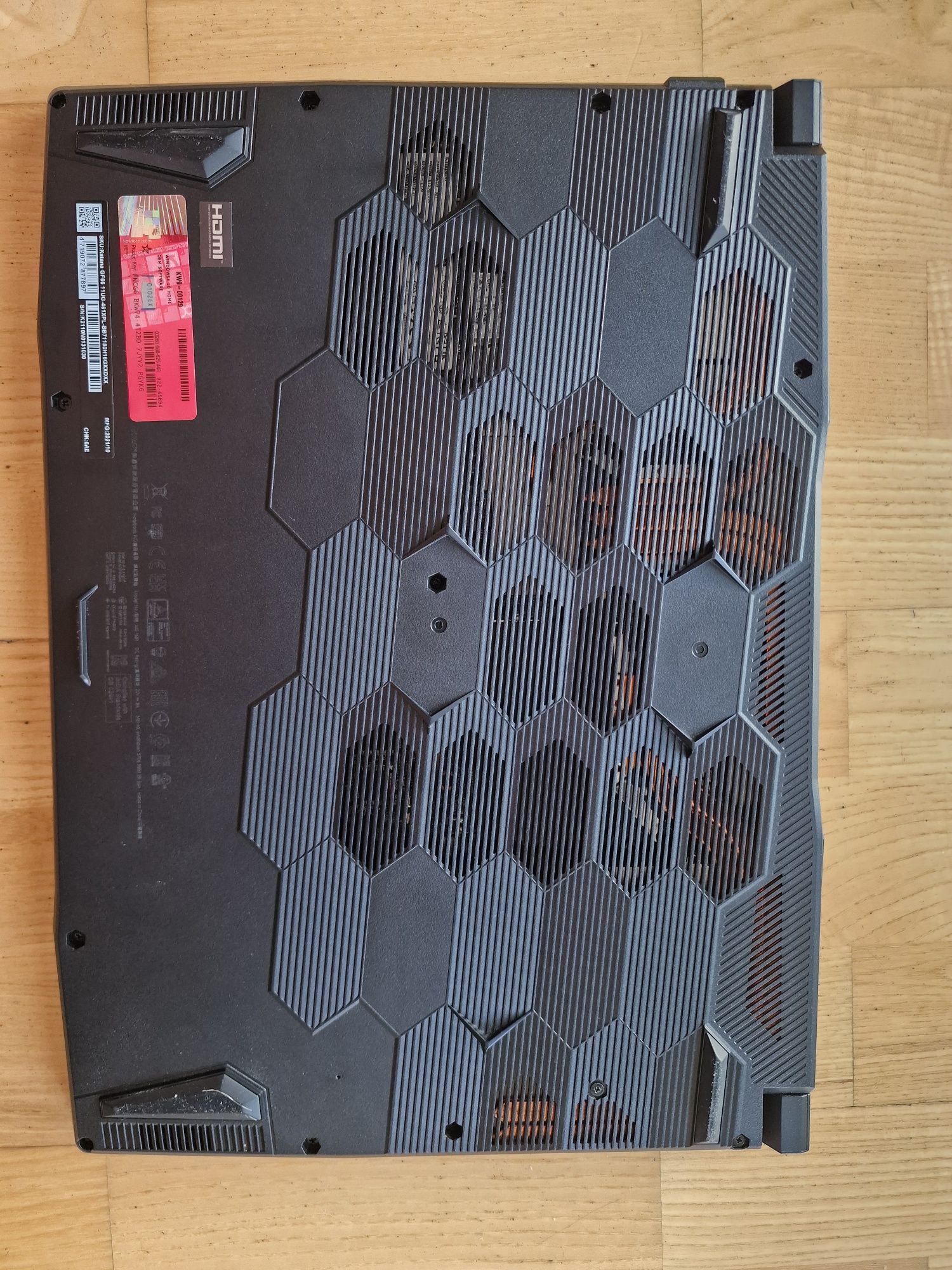 Laptop gaymingowy MSI Katana GF66
Specification
CPU
11th