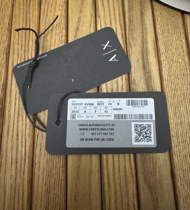 Кроссовки мужские ARMANI, 42-й размер, 1000% оитгинал !