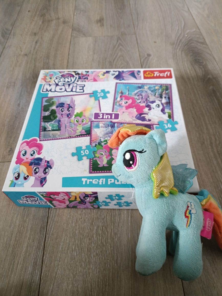 Puzzle My Little pony+ maskotka Rainbow Dash