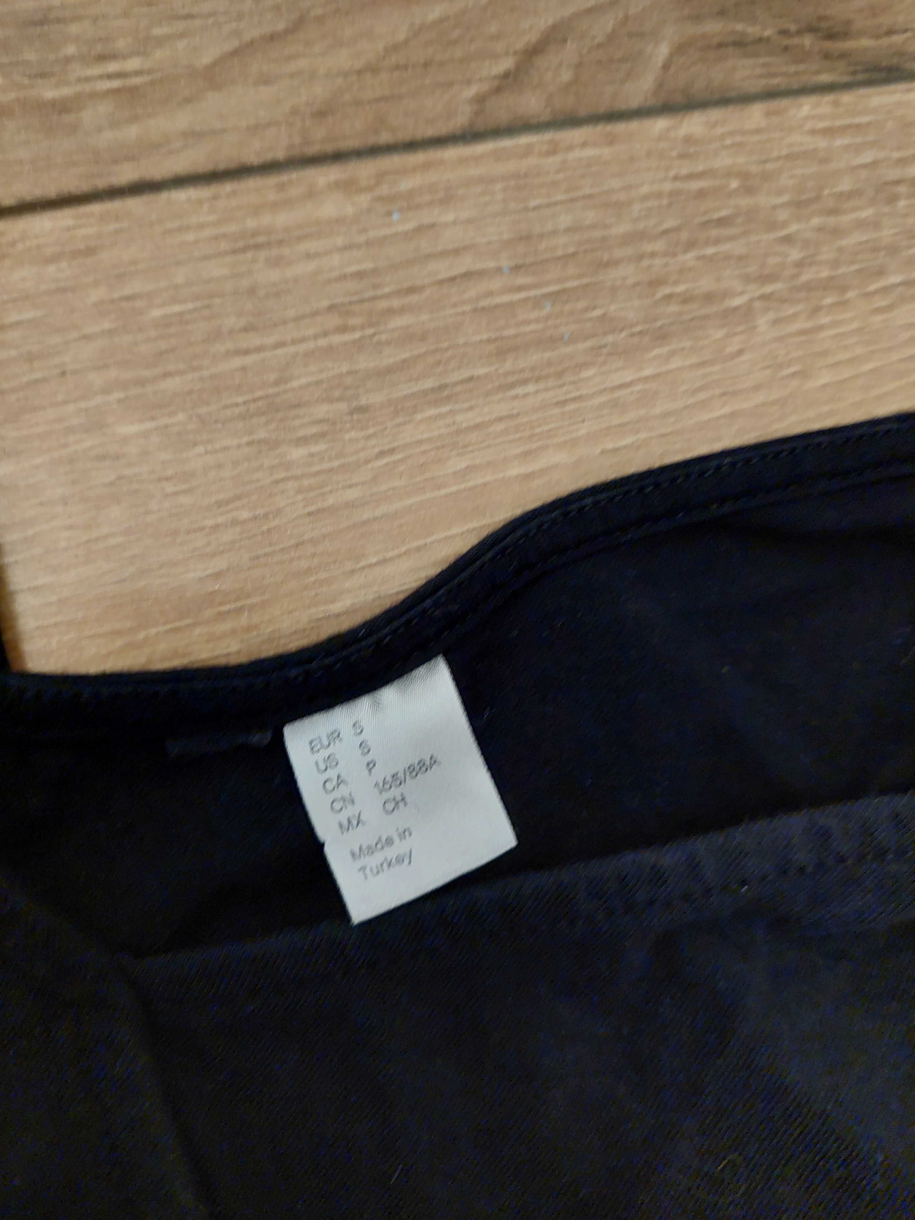 Sukienka czarna rozkloszowana sexy  36  S  H&M