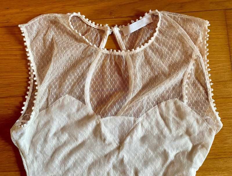 Body branco rendado