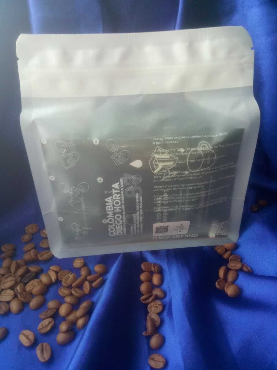 Кава, кофе Mad Heads Easy Drip Colombia в дріп-пакетах, 100 гр