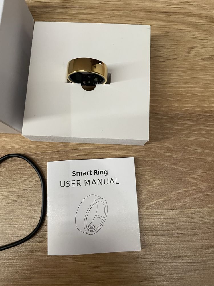 Inteligentny smart ring pierścień dla kobiet i mężczyzn złoty nowy