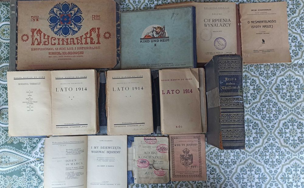 Stare przedwojenne książki, lata od 1900 do 1935