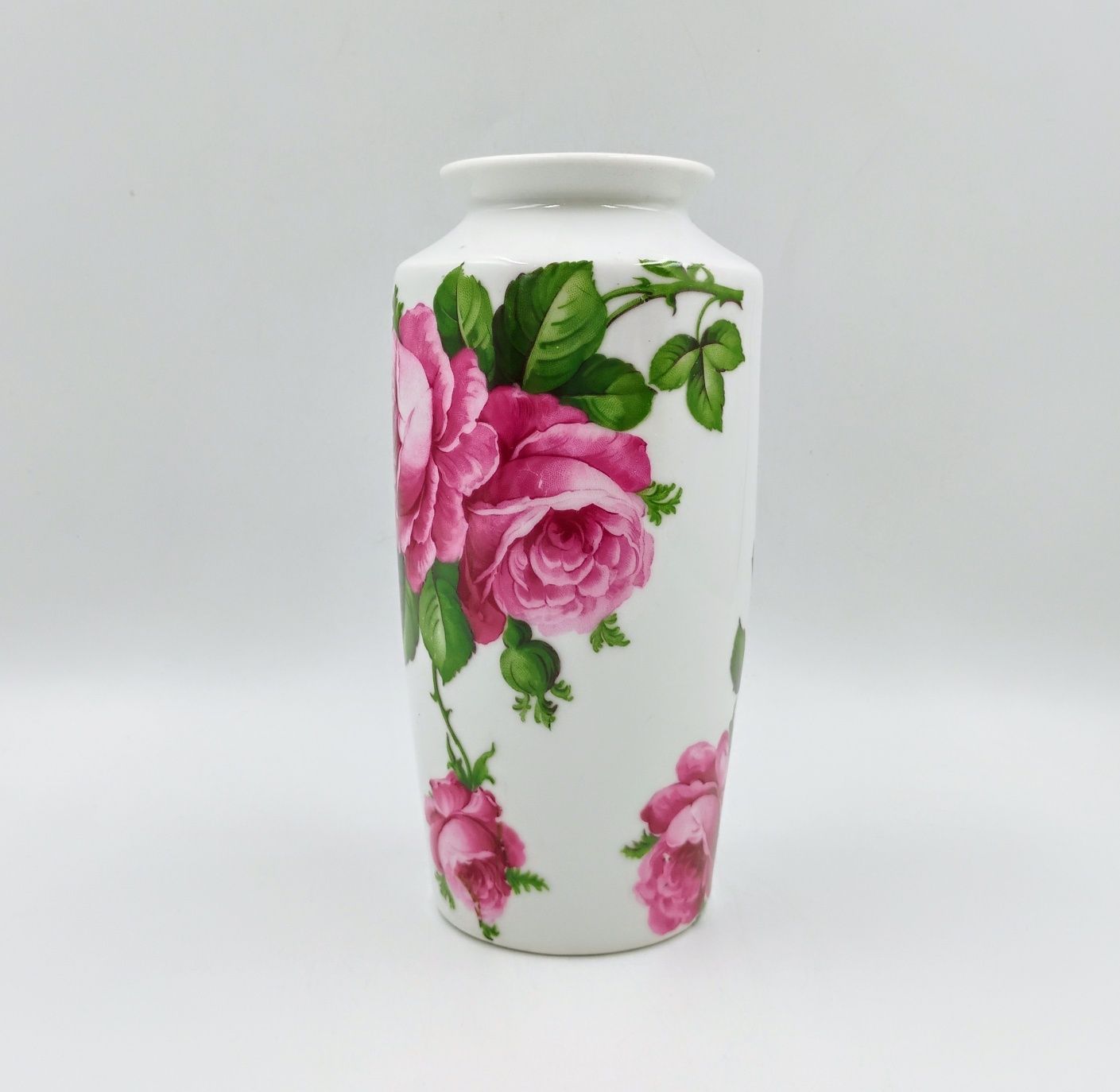 Wazon porcelanowy secesja róże kwiaty różyczki antyk bukiet porcelana