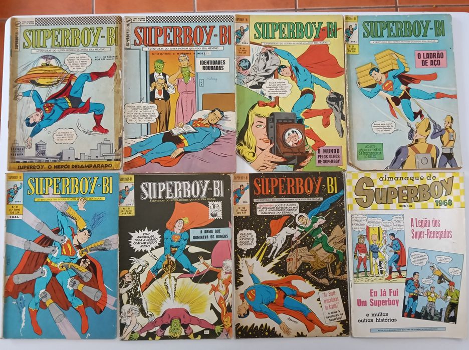 65 Livros Superman, Supermoça, e Superboy da Ebal e da Abril