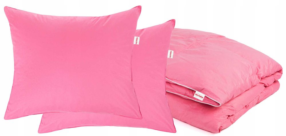 Kołdra 140x200 poduszki 2X70X80 półpuchowa zestaw komplet