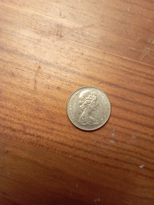 Moeda antiga 5 cêntimos dólar Canadá