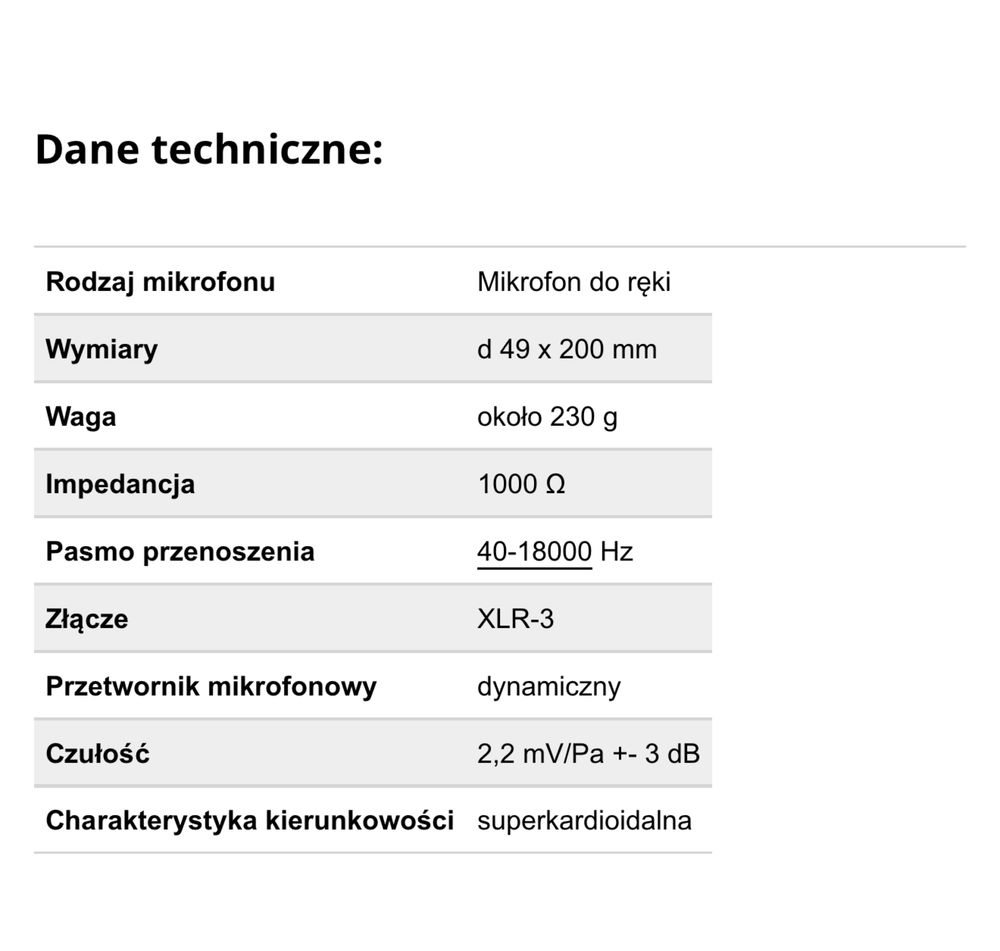 Mikrofon dynamiczny SENNHEISER  MD 431