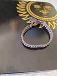 pulseira castanha dourada