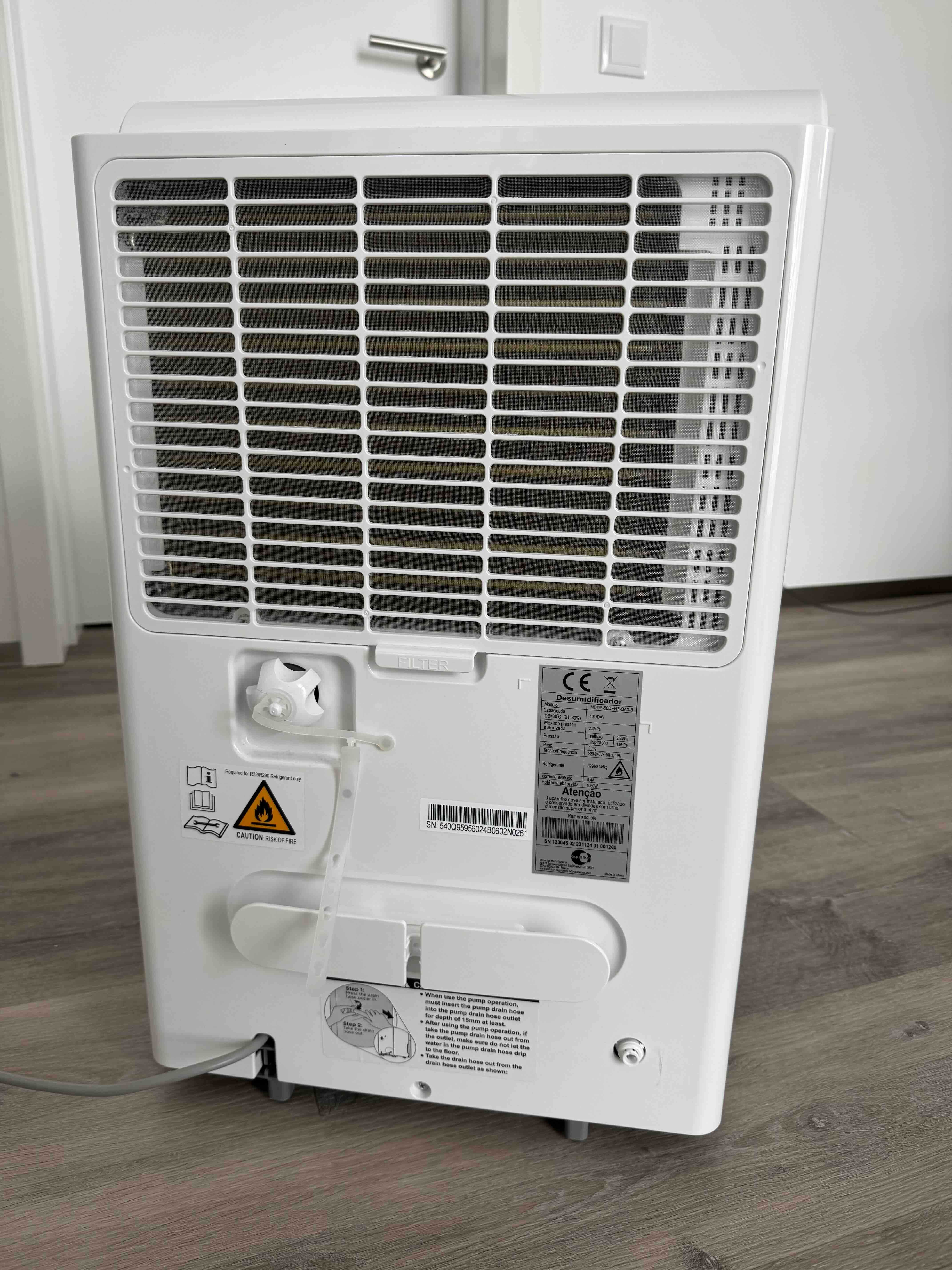 Potente desumidificador de ar Equation R290