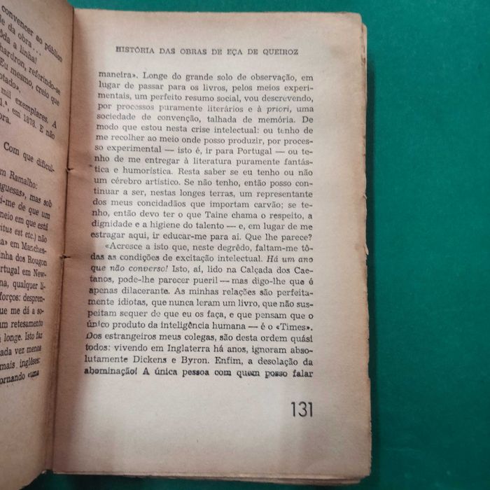 Eça de Queiroz História das Suas Obras - Lopes d´Oliveira
