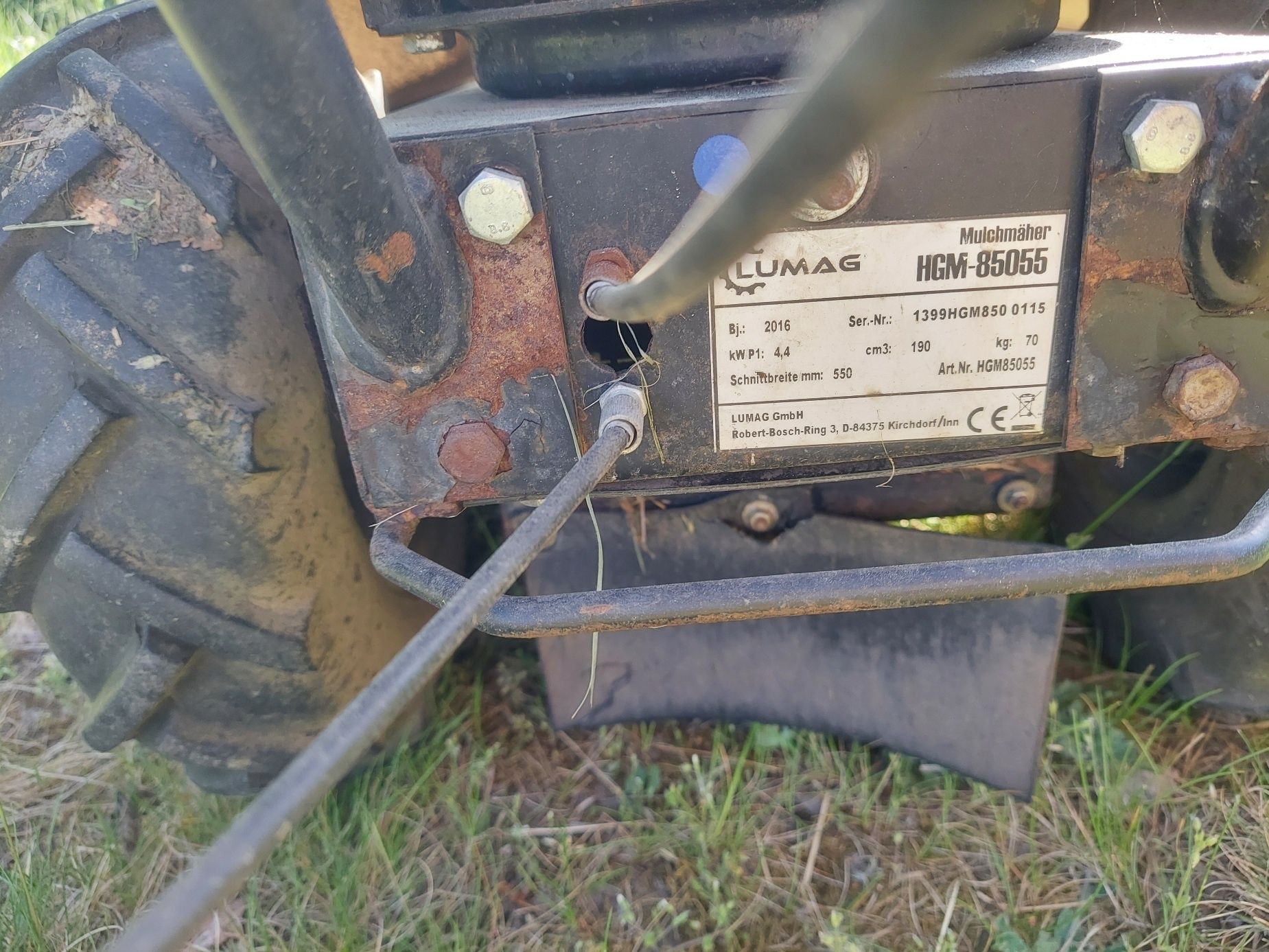 Kosiarka do zarośli z napędem LUMAG Briggs & Stratton 850