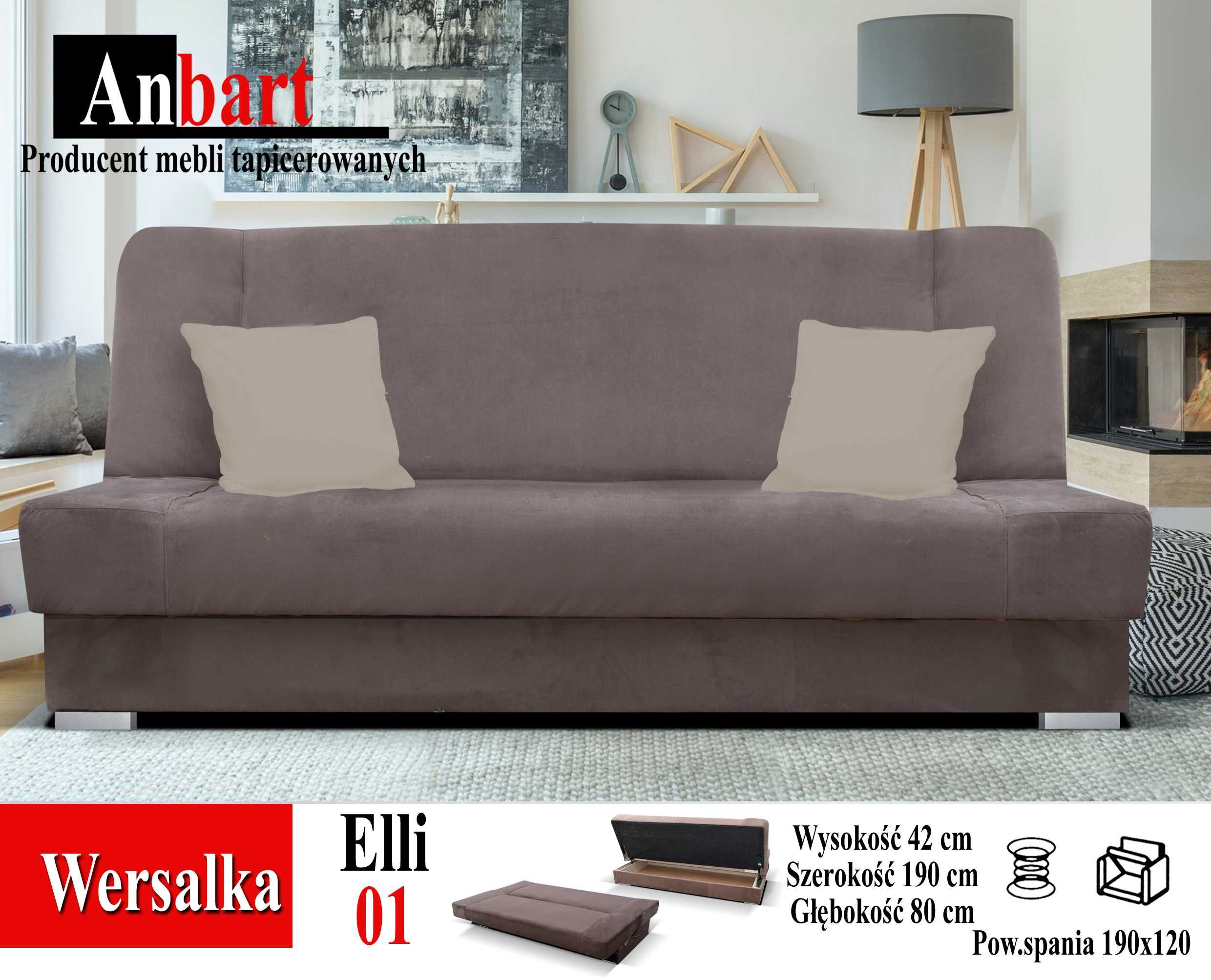 Wersalka Sofa Kanapa Amerykanka Rozkładana Producent SPRĘŻYNY